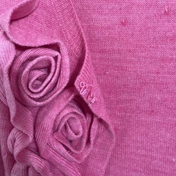 Valentine's!!! Ruby Red- pink - 2 piece with sequins/cardigan/flower design - Picture 8 of 12